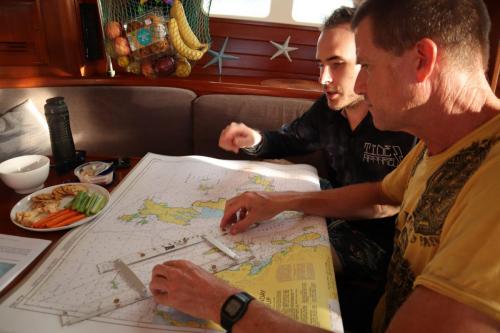 Learning the basics of a marine chart